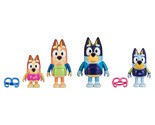 Bluey Figure 4-Pack, Pass The Parcel 2.5-3 inch, Bingo, Lucky&#39;s Dad and ... - £13.40 GBP
