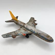 1970 Vintage Mini Kids Tin Metal Model of Plane Pan Am Boeing Jumbo Japan - £53.83 GBP