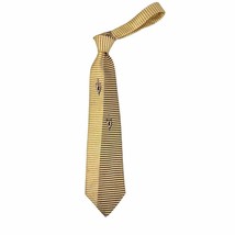 50s VTG Royalist Cohama California Swagger Neck Tie Yellow Striped Swing - $34.75