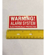 warning alarm security sticker  adhesive window - door decal  4 inch - £4.49 GBP