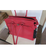 Vintage Bark&#39;n Bag Red Leather Shoulder Bag Crossbody Purse - $1,494.37 MXN