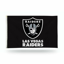 Las Vegas Raiders Flag Size 3 Feet x 5 Feet Black and White - £10.02 GBP