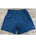 Nike Dry Fit Athletic Shorts 2XL Turquoise Blue, Lined, Drawstring, Refl... - £13.58 GBP