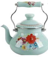 Pioneer Woman ~ Breezy Blossom ~ 1.9-Quart Tea Kettle ~ Enamel on Steel ... - £47.94 GBP