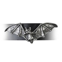 Alchemy A111 Desmodus Wriststrap Gothic Bat Wings Black Leather Strap Buckle - £25.73 GBP
