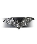 Alchemy A111 Desmodus Wriststrap Gothic Bat Wings Black Leather Strap Bu... - $32.00