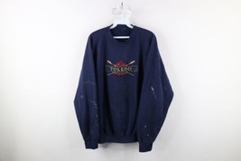 Vintage 90s Mens XL Thrashed Spell Out Toledo Rowing Crew Crewneck Sweat... - £27.15 GBP