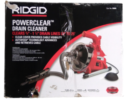 USED - RIDGID 55808 PowerClear Drain Cleaner Clears 3/4&quot;- 1-1/2&quot; -READ- - £59.80 GBP