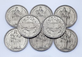 1949 New Caladonia 50 Cent Coin Lot (8 Coins) All Good Condition!-
show ... - $62.30
