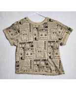 Vibe N&#39; Kids T Shirt Good Vibes Anime Comic Size M Cotton Tan - £11.87 GBP