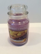 Yankee Candle Lemon Lavender 22 oz Jar Unused single wick Housewarmer NEW Purple - $27.00
