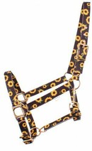 Western or English Horse Size Nylon Halter with Sunflower + Cactus Design - £10.24 GBP