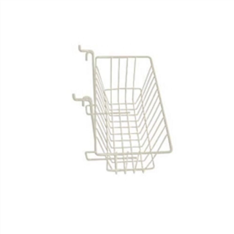 Only Hangers Slatwall Gridwall Basket 12&quot; Long x 6&quot; Deep x 6&quot; High White... - $20.88