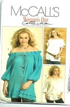McCalls Sewing Pattern 5401 Misses Top Tie Belt Size 18w-24w Boho Peasant Gypsy - £7.79 GBP