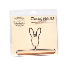 Classic Motifs Bunny With Dowel Craft Holder - $7.95