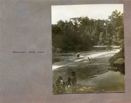 People at Eastwood Park Dam Dayton Ohio Photograph Summer 1944 - £21.90 GBP