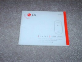 2008 LG (Virgin Mobile) LX140 Flip Phone User Guide White Red 84 Total Pages - £7.46 GBP