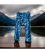 Head Womens Leggings Blue and Green Size Small Yoga Tennis Workout Gym - $13.36