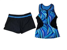 ZeroXposur Womens Scuba Tankini Swimsuit 2-Piece Set Racerback Top Swim ... - $368.14 MXN