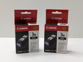 Genuine Canon BCI-3e Black Standard Yield Ink Cartridge 2-Pack NEW - £9.16 GBP