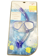 Speedo Dive Junior Reef Scout Mask + Snorkel Combo Ocean Blue Ages 6-14 NEW - £15.65 GBP