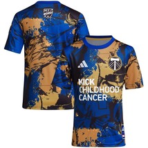 NWT Adidas Youth large portland timbers FC kick childhood cancer jersey ... - $47.49