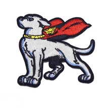 SUPERDOG IRON ON PATCH 3&quot; Embroidered Applique Krypto Super Dog Cape Sup... - $4.95