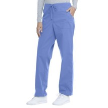 Unisex Plus Size Stretch Drawstring Medical Scrub Pants - Ceil Blue NEW 3XL - £9.42 GBP