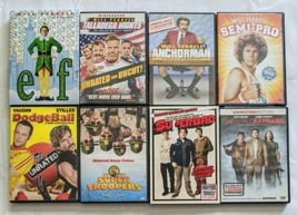 Elf, Talladega Nights, Anchorman, Dodge Ball, Semi-Pro, Super Troopers...DVD Lot - £11.97 GBP