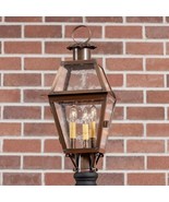 Town Crier Outdoor Post Light in Solid Weathered Brass - $599.99