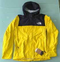 The North Face Mens Venture 2 Waterproof Yellow Black Hooded Rain Jacket... - $84.15