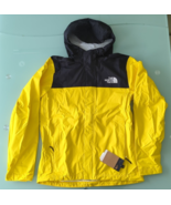 The North Face Mens Venture 2 Waterproof Yellow Black Hooded Rain Jacket... - $115.45 CAD