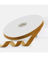 Quhora Velvet Ribbon 5/8in x 25yd Khaki Velvet Craft Ribbon Spool - €6,04 EUR