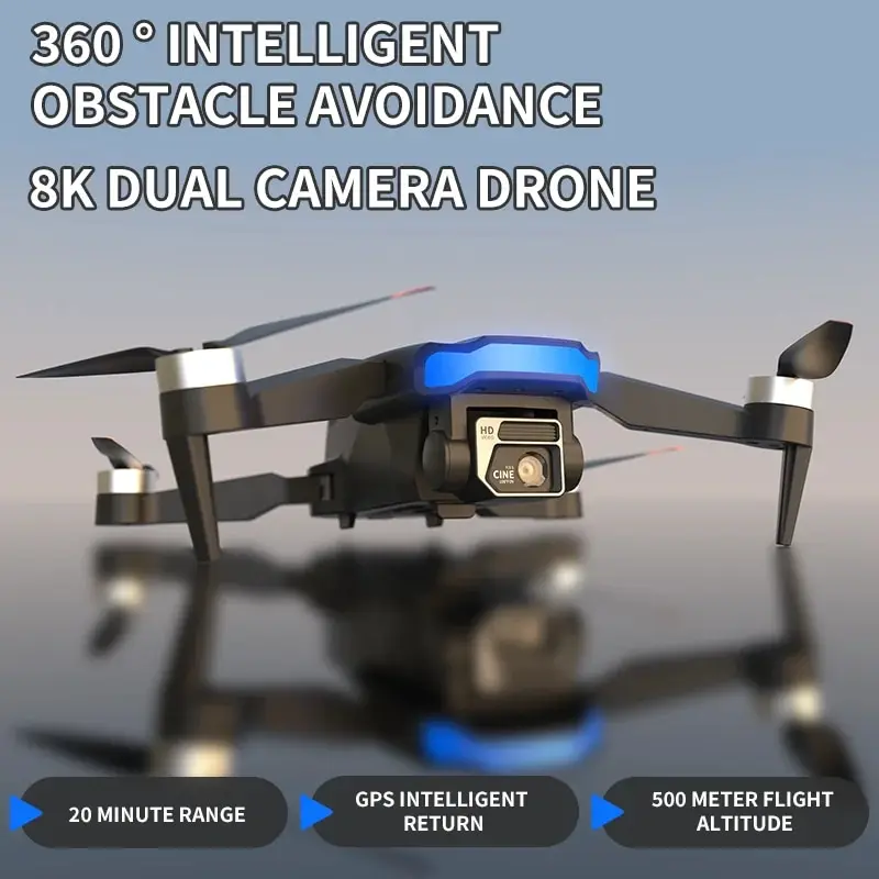 2023 New H26 Drone 4K Professional Equipped with 1080P Wide Angle Dual HD Came - £48.34 GBP