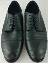 Mens Shoes 12 Cole Haan Black Classic Lace Up Cap Toe Leather C23770 Dre... - $34.95