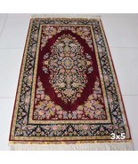 3&#39; x 5&#39; Red Bedroom Persian Handmade 100% Silk Rugs Oriental Traditional... - $750.00
