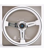 Nardi ND 14inch Universal Racing Steering Wheel White Spoke Drift Modifi... - £78.17 GBP