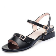 ladies roman sandals summer new dress sandals women thick heel comfortable big s - £44.82 GBP