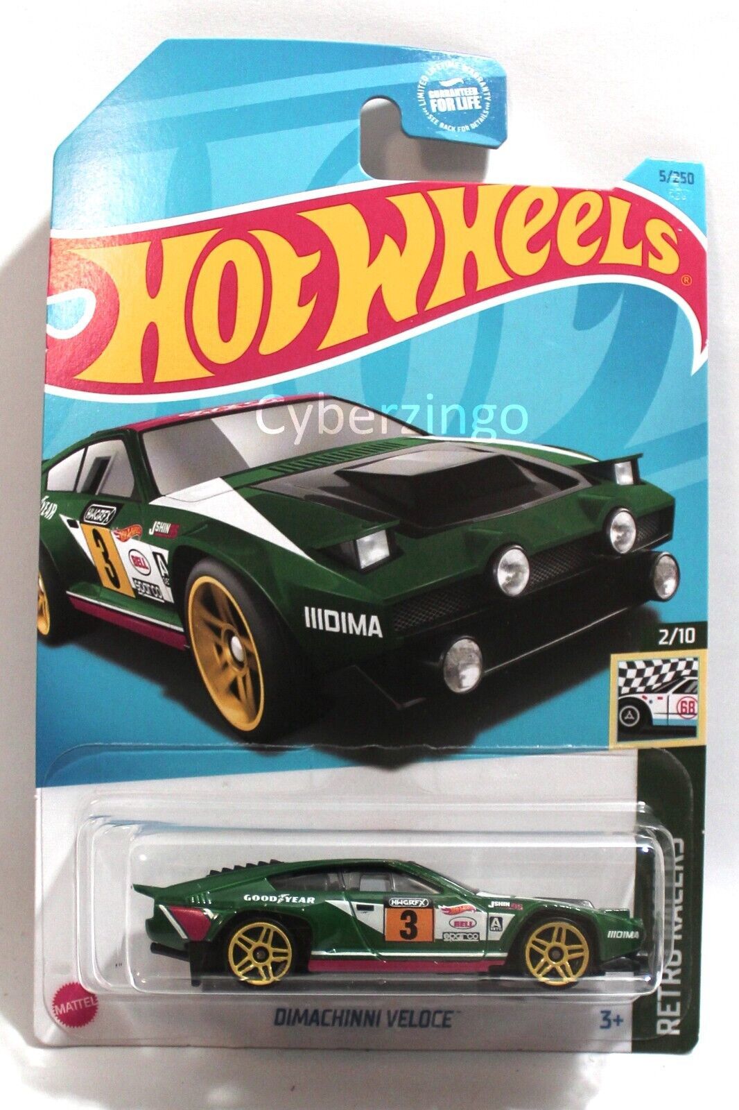 Primary image for 1:64 Hot Wheels Dimachinni Veloce Diecast Model Car Green BRAND NEW