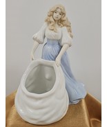 Vintage 1994 House Of Lloyd Accents Woman Porcelain Figurine Planter - $38.77 CAD