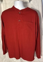 Orton Brothers Red Collared Long Sleeve Shirt R:N 118109 XL Very Good - $18.69