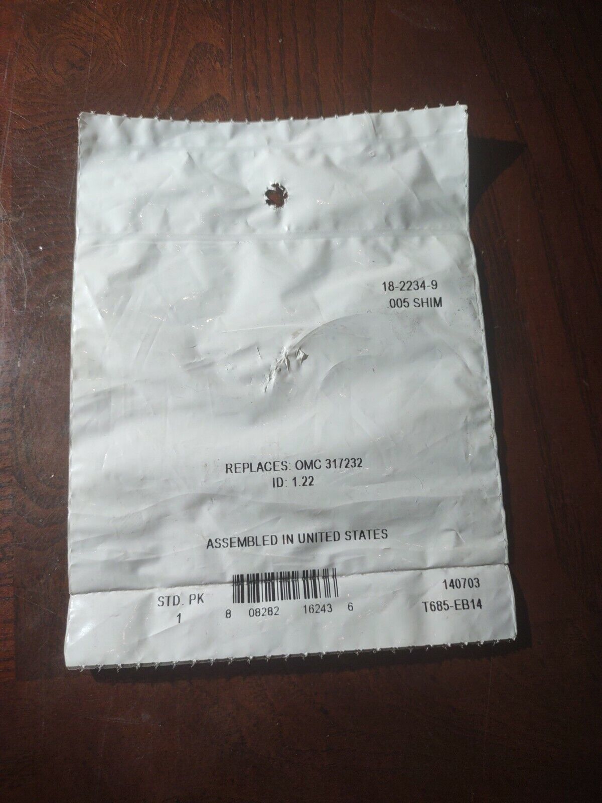 005 Shim 18-2234-9 Replaces OMC 317232 - $18.69