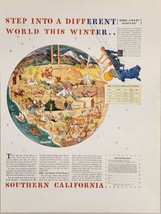 1936 Print Ad All Year Club of Southern California Automatic Trip Planner  - £16.11 GBP