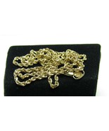 14kt 585 Solid Yellow Gold 18.5&quot; Rope Chain 1.5mm Necklace 4.9g Peru 518... - $485.57 CAD