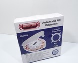 Med-E-Lert Locking Automatic Pill Dispenser New, open box Clear Solid Wh... - $26.99