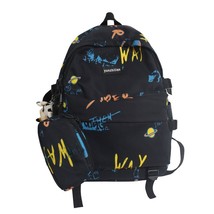 Female Bag Cute Pendant Large Capacity Men&#39;s Backpack Simple Fashion School Bag  - £37.68 GBP