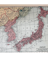 1917 Japan WW1 Era Map Atlas Of The World Siberia Mongolia Antique DWUU1B - $732.24 MXN