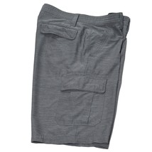 HURLEY Buckle Men’s Performance Shorts Gray Cargo Lightweight Stretch Size 36 - £12.61 GBP