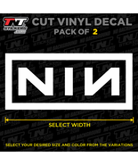 NIN Logo Nine Inch Nails Vinyl Decal Sticker – Pack of 2 – Select Size &amp;... - $3.00+