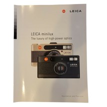 Leica Minilux Brochure Pamphlet Catalog - £7.87 GBP